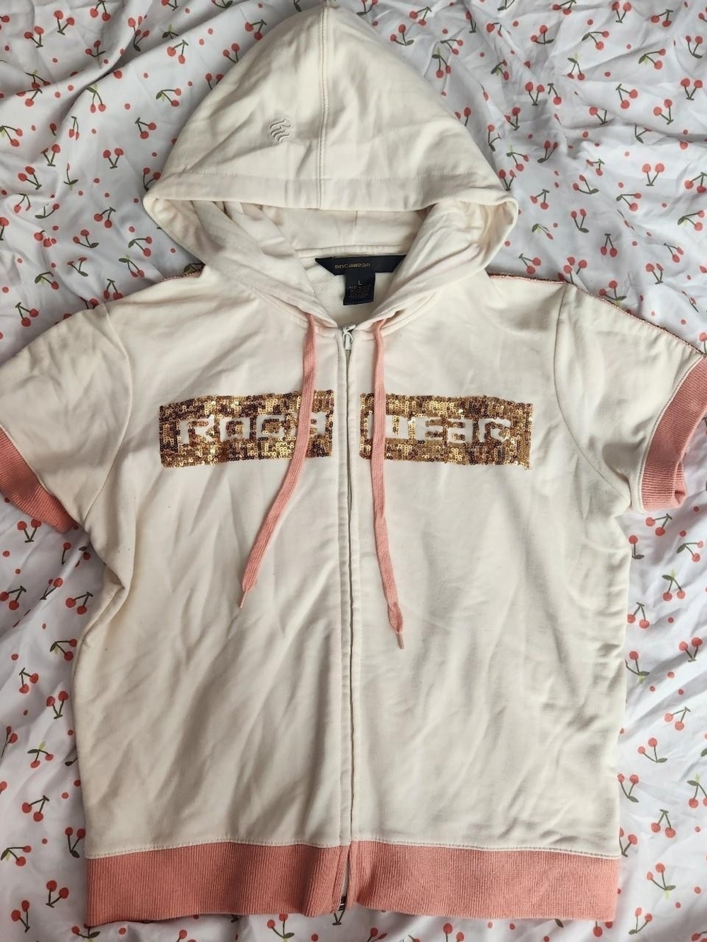 Rocawear Cream Zip Hoodie
